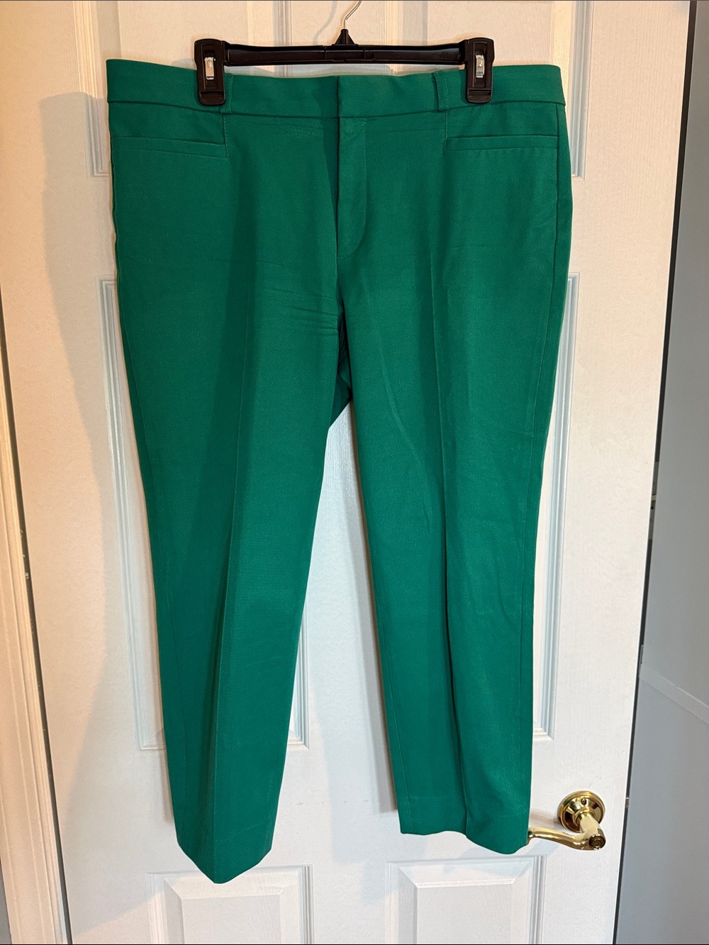 Banana Republic Tailored Cropped Green Dress Pants - 14